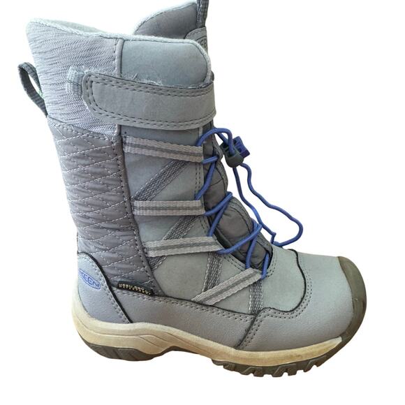 Keen Toddler Boy Girl Gray Insulated Snow Winter Boots Size 9 Warm -25 degrees - Picture 1 of 11